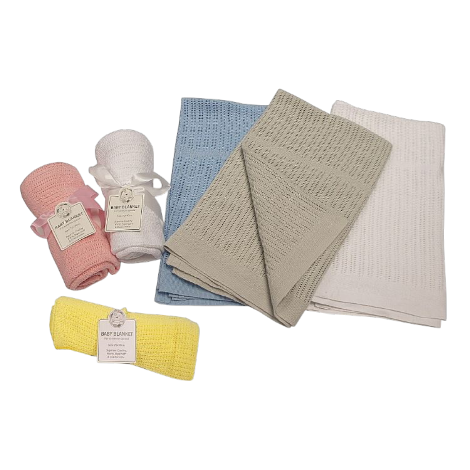 Baby Cellular Roll Cotton Blanket 1 Baby Cellular Roll Cotton Blanket