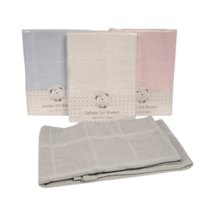 Cotton Cellular Cot Blanket