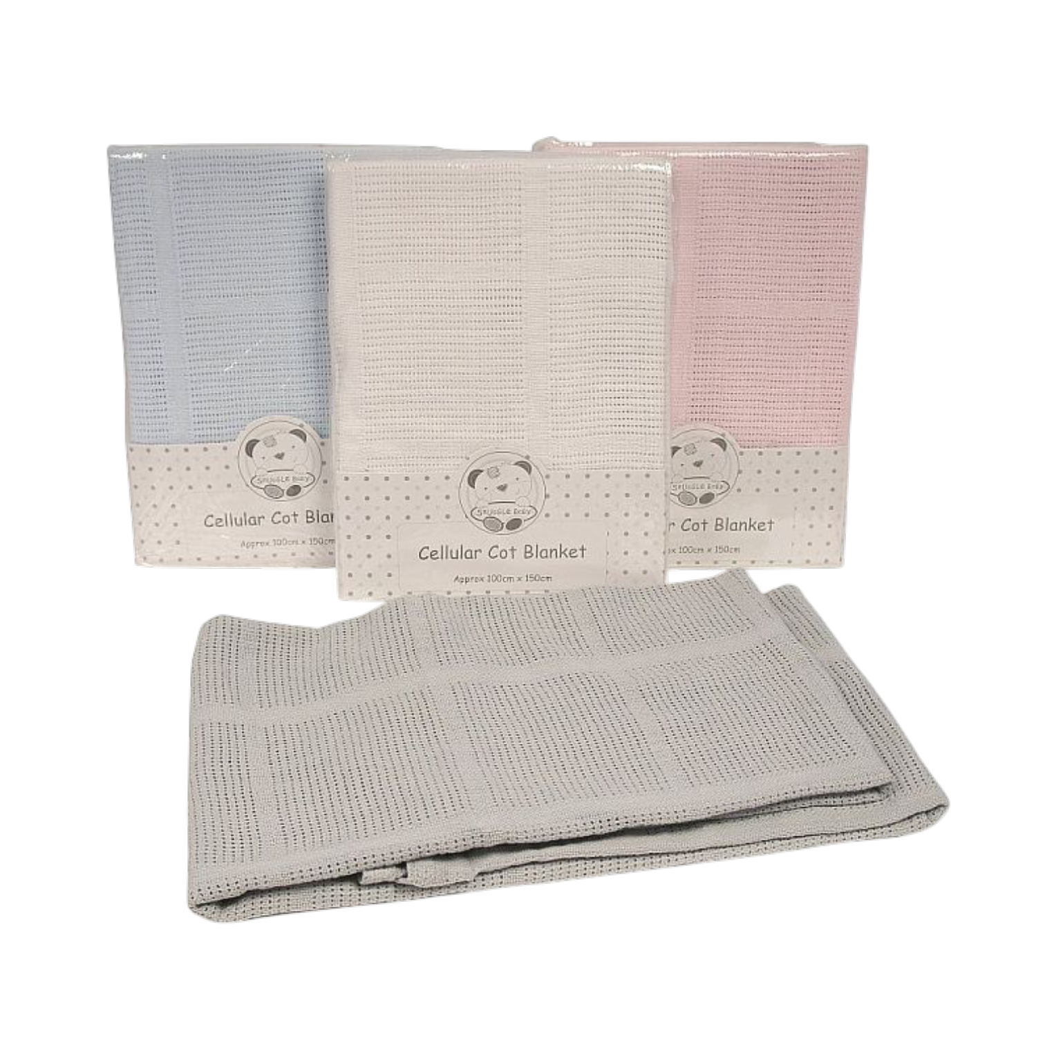Cotton Cellular Cot Blanket 1 Cotton Cellular Cot Blanket