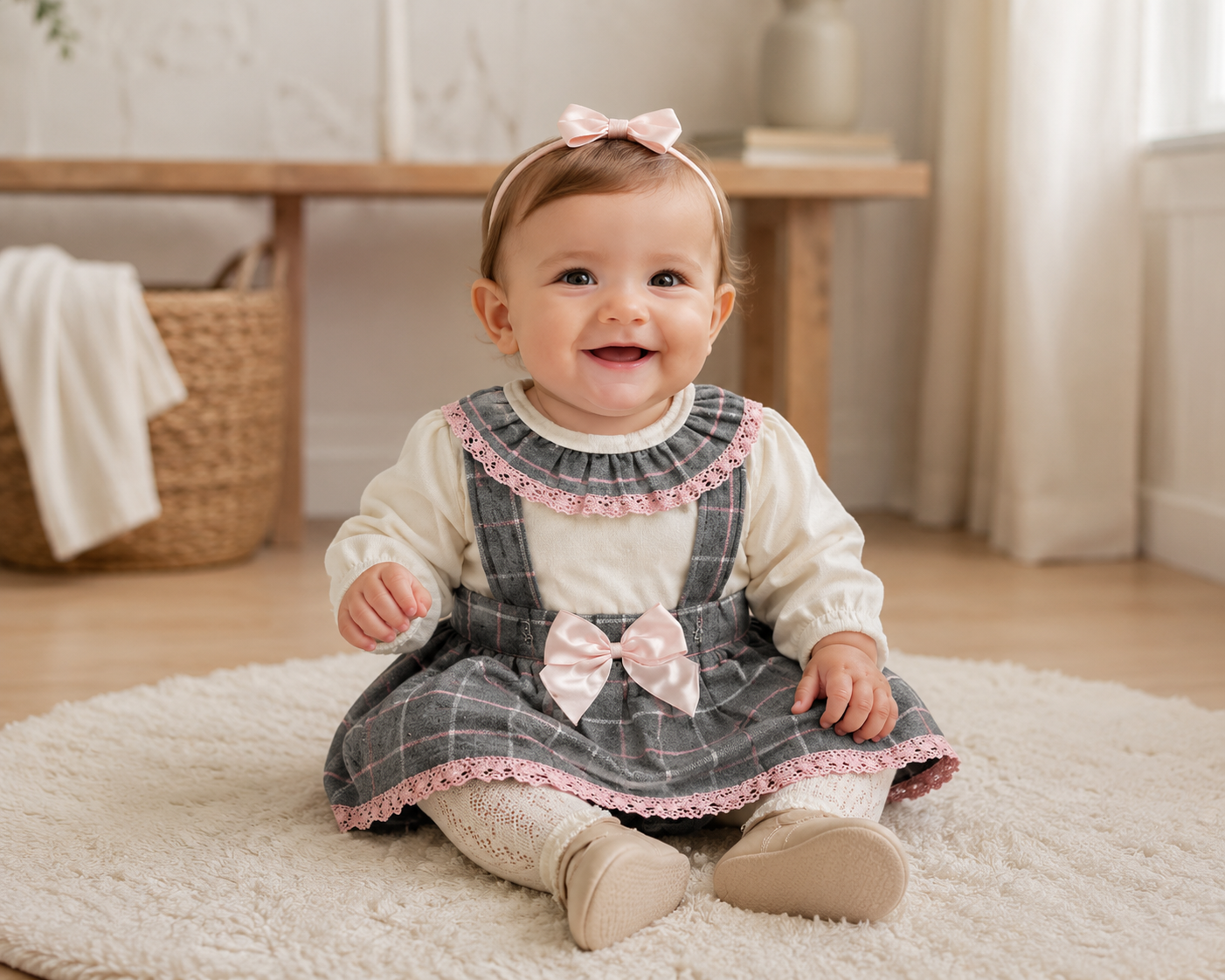 Baby Girls Clothing 14 Baby girl outfit, soft cotton, pastel