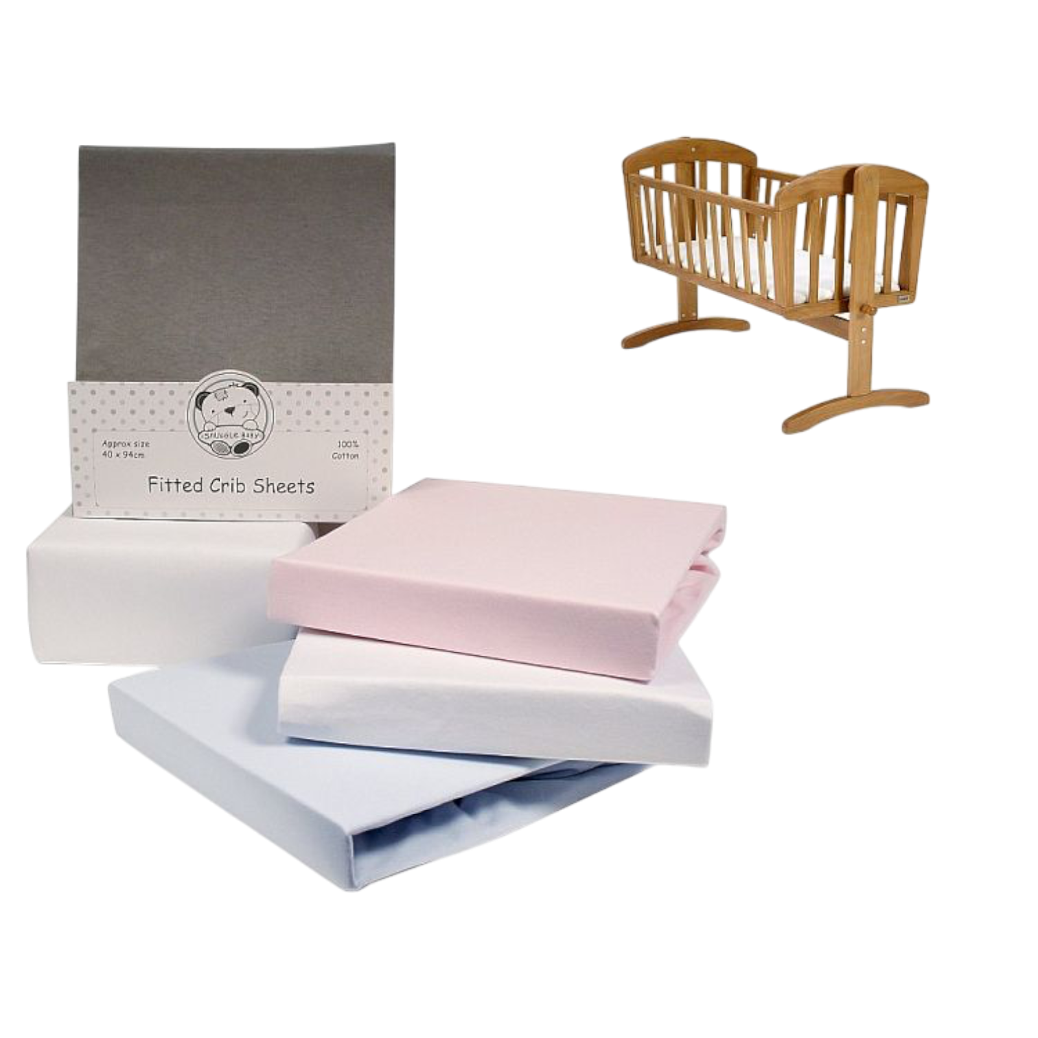 Cotton crib Sheets 2 pack