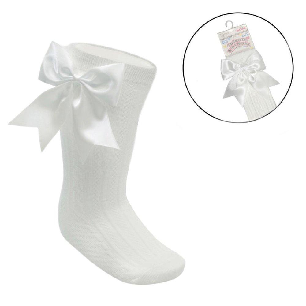 Knee High Bow Socks 0-24M 8 knee-high-bow-socks-s350-0-6m-cream