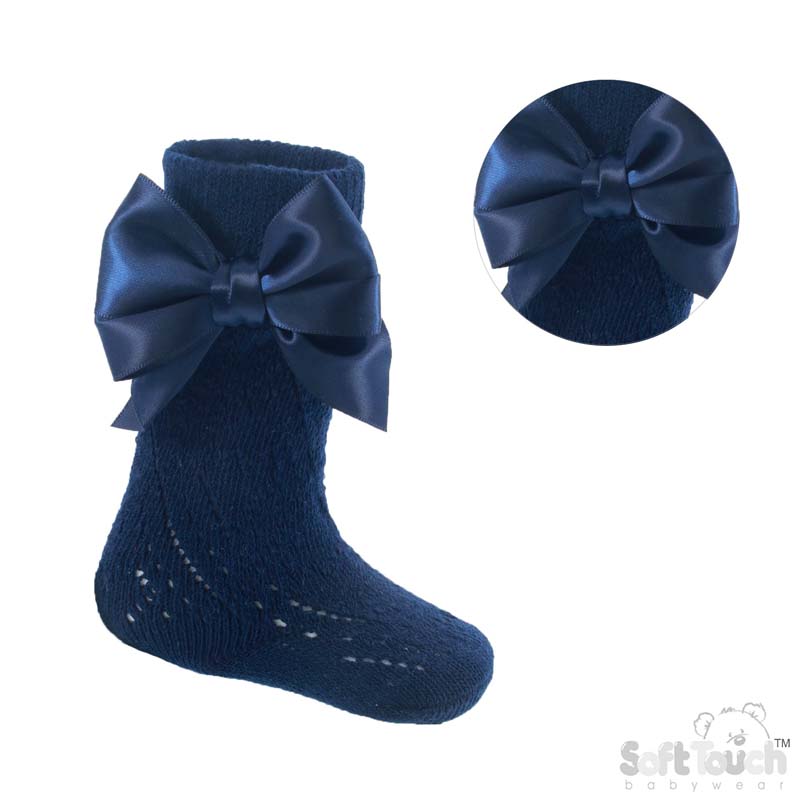 Pelerine Bow Socks 5 PS06-Navy