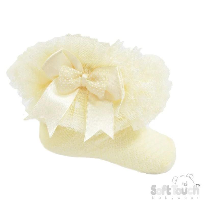 Baby Tutu Frill Socks 4 yellow tutu socks