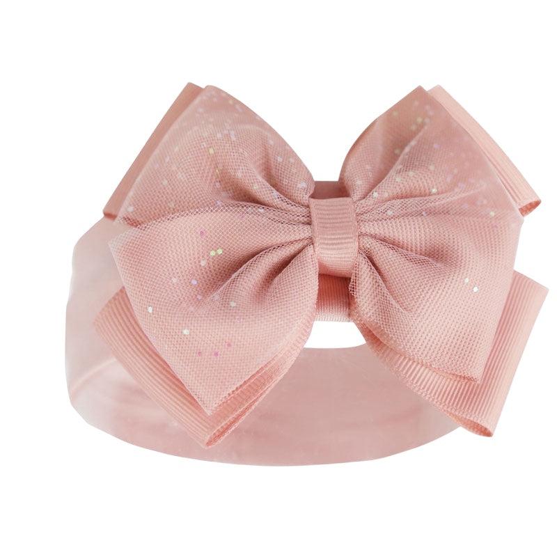Baby Bow Glitter Headband NB-12m 1 ROSEGOLD GLITTER HEADBAND