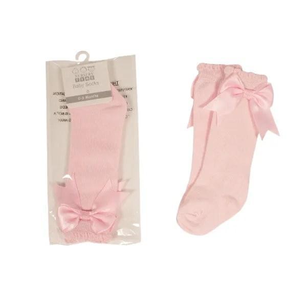 Knee Length Baby Socks with Bow - Nursery Time 2 Knee Length Baby Socks with Bow – Nursery Time — gallery image 2