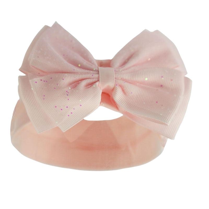 Baby Bow Glitter Headband NB-12m 3 PINK GLITTER HEADBAND