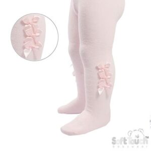 Diamond Jacquard Bow Tights