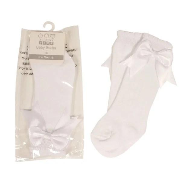 Knee Length Baby Socks with Bow - Nursery Time 9 Knee Length Baby Socks with Bow – Nursery Time — gallery image 9