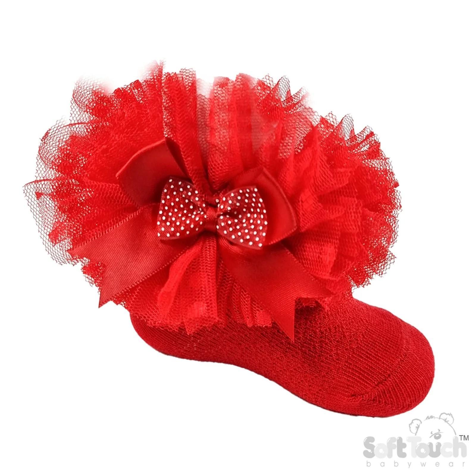 Baby Tutu Frill Socks 2 red tutu socks