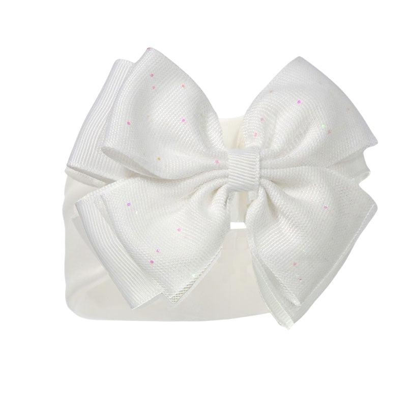Baby Bow Glitter Headband NB-12m 7 CREAM GLITTER HEADBAND
