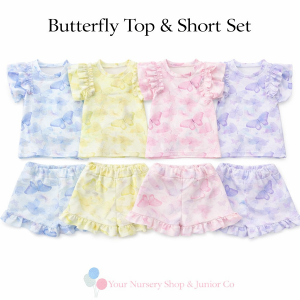 Junior Co 7 Butterfly Top & Short Set 4-14 Years