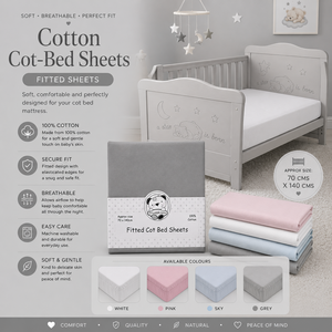 Cotton Cot-Bed Sheets