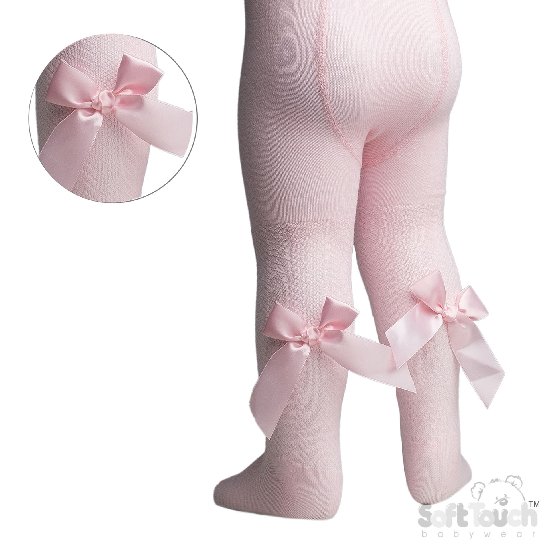 Girls Tights with Long Bow 2-5y 5 T170-P