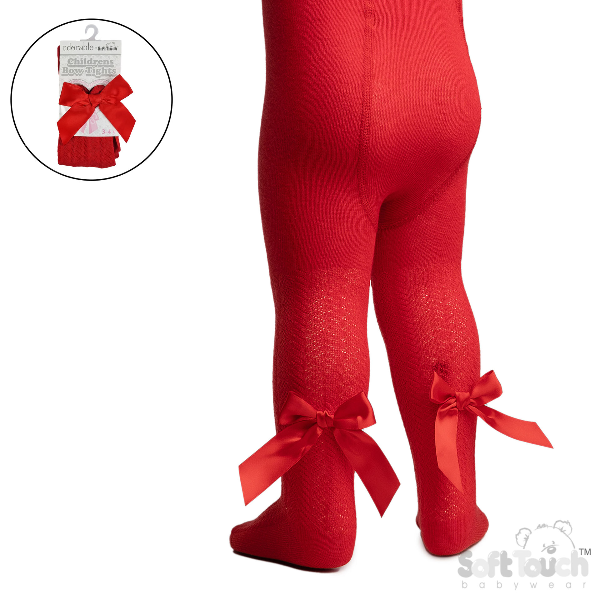 Girls Tights with Long Bow 2-5y 4 T170-R