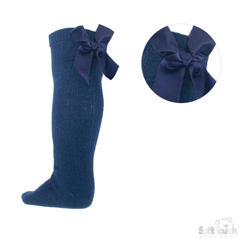 Ribbon Bow Knee High Socks (2-6 Years) 2 Ribbon Bow Knee High Socks (2-6 Years) — gallery image 2