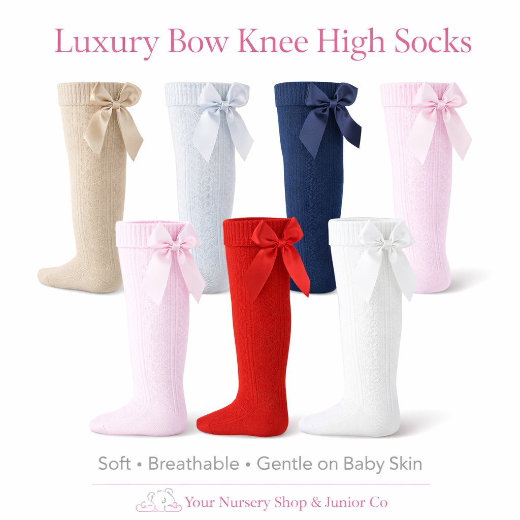 Ribbon Bow Knee High Socks (2-6 Years) 1 Ribbon Bow Knee High Socks