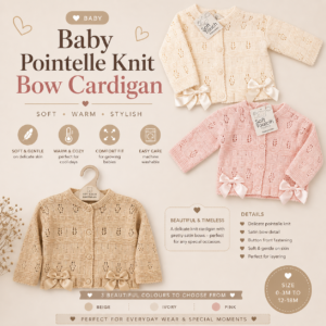 Baby Girls Clothing 13 Knitted Baby Girls Cardigan with Bows