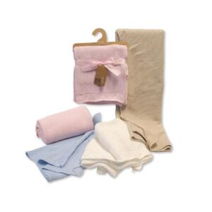 Baby Knitted Cotton Wrap blankets