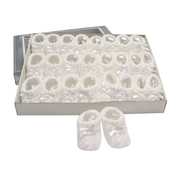 Knitted Baby Booties with Bow 10 Knitted Baby Booties with Bow — gallery image 10