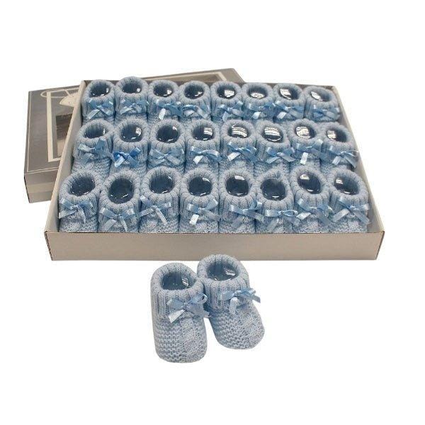 Knitted Baby Booties with Bow 9 Knitted Baby Booties with Bow — gallery image 9