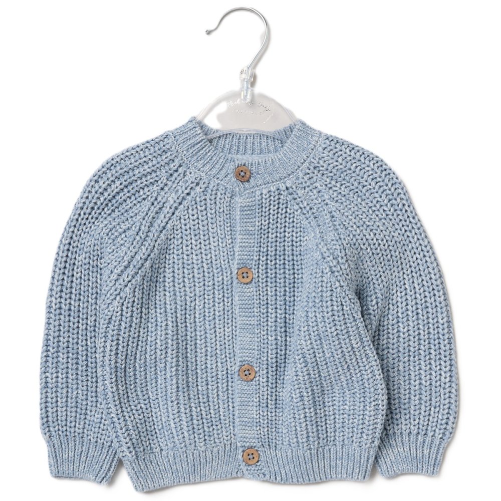 Baby Knitted Cardigan – “Hello” Slogan 4 Baby Knitted Cardigan Hello Slogan — folded product shot