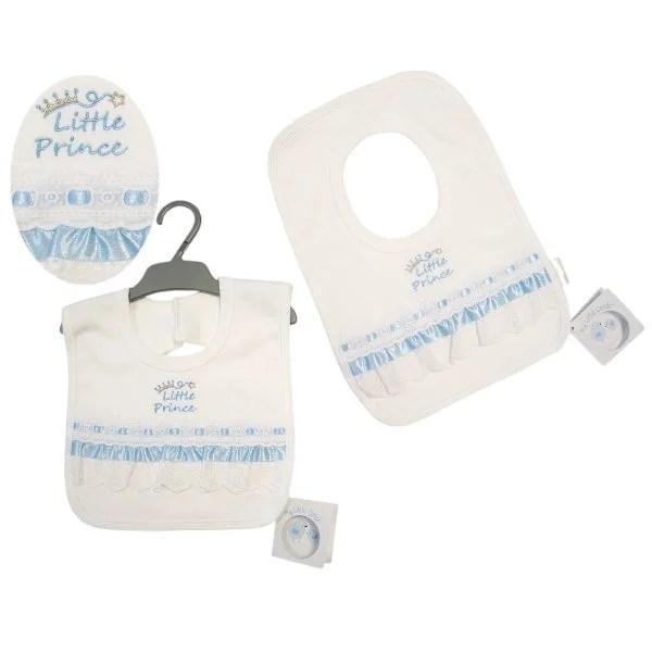 Baby Pop-Over Bibs Little Prince/Princess 2 Baby Pop-Over Bibs Little Prince/Princess — gallery image 2