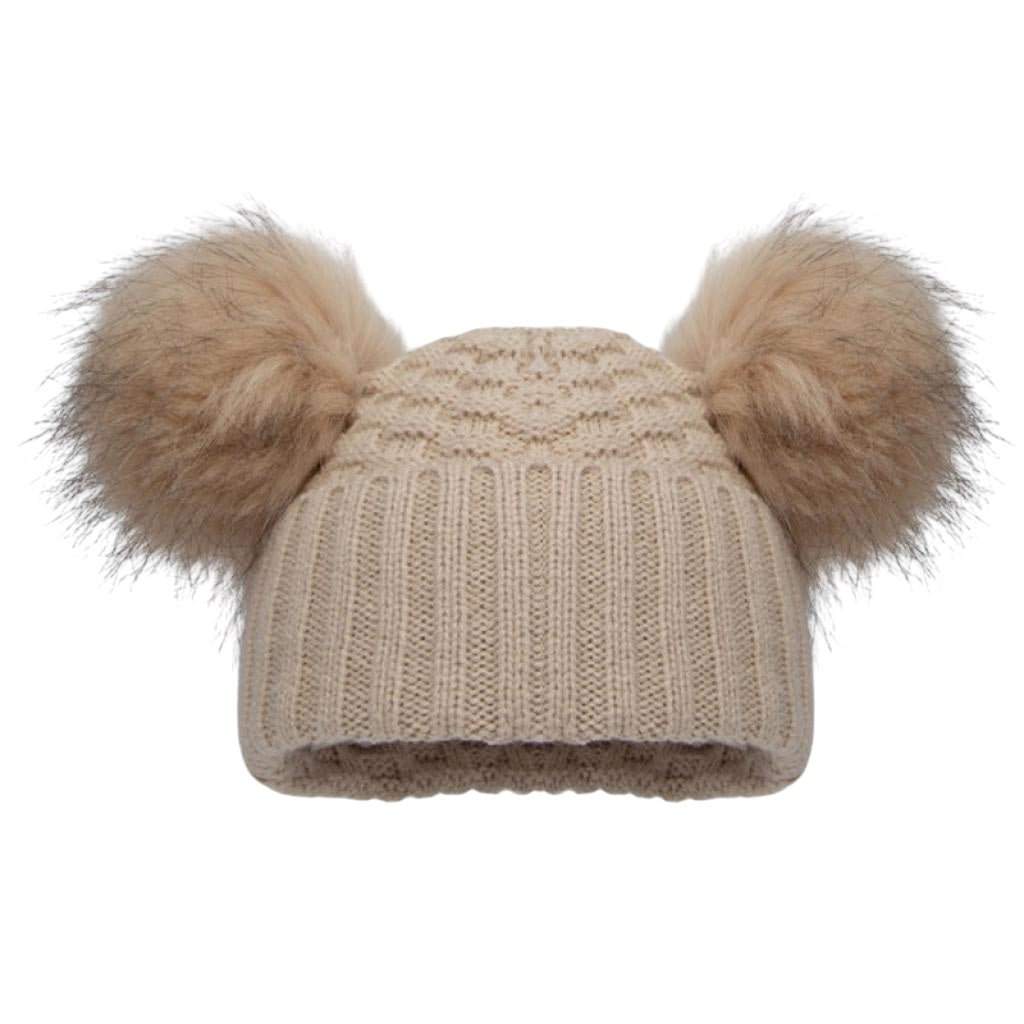 Checked Pompom Hats NB-12m 3 Checked Pompom Hats NB-12m — gallery image 3