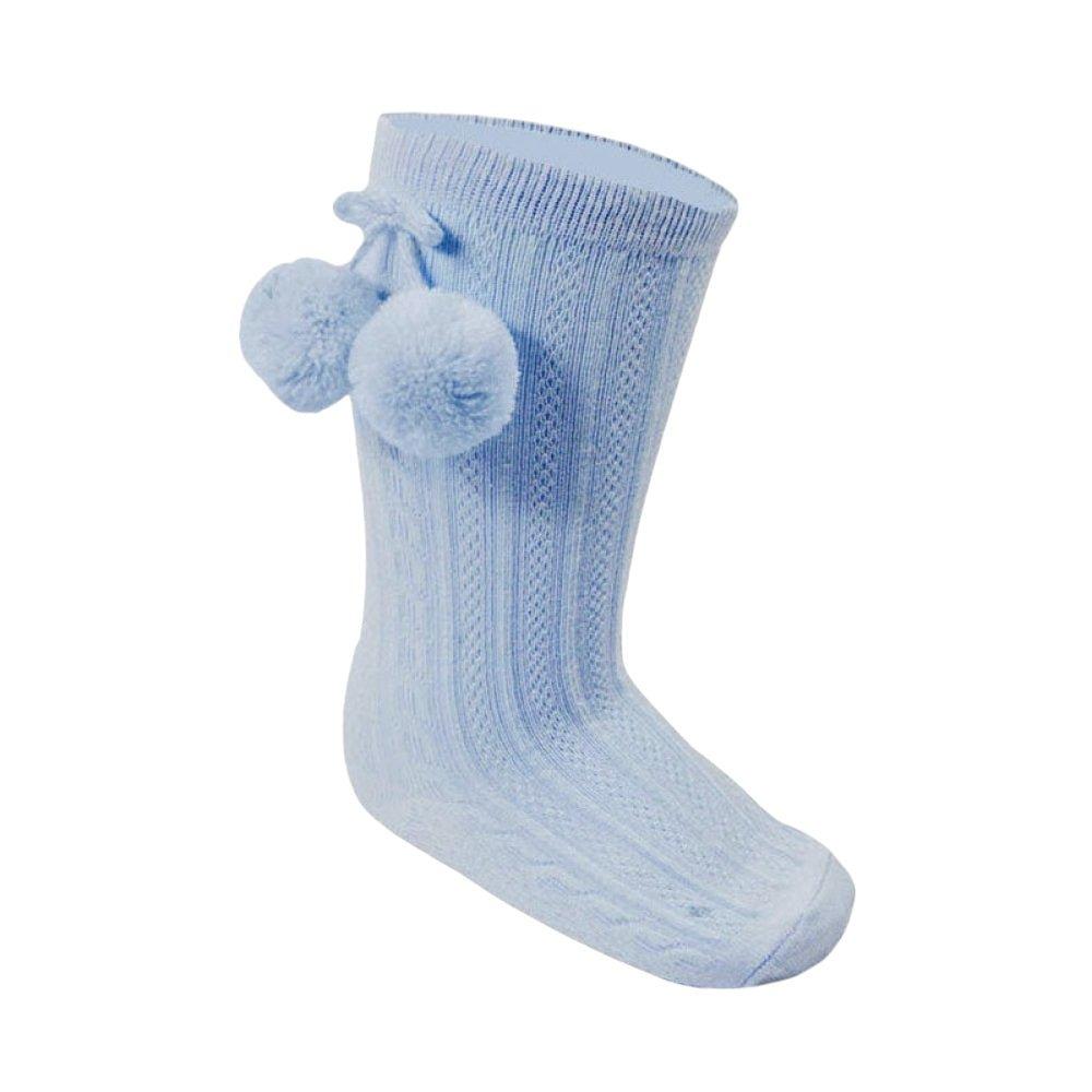 Knee High Pom Pom Socks 0-24M 5 Knee High Pom Pom Socks 0-24M — gallery image 5