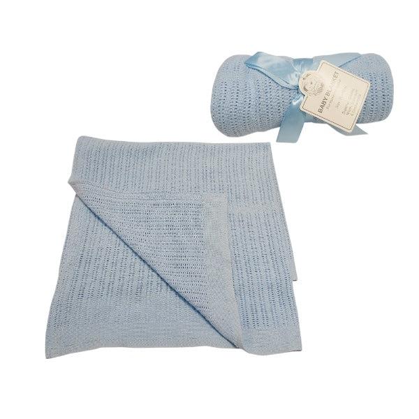 Baby Cellular Roll Cotton Blanket 5 Blue Celleur Roll Blanket