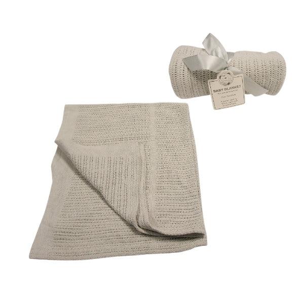 Baby Cellular Roll Cotton Blanket 2 Grey Cell blanket