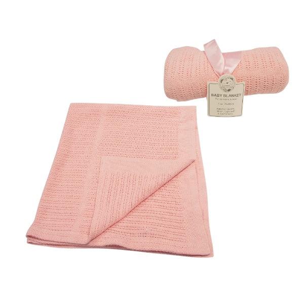 Baby Cellular Roll Cotton Blanket 4 Pink Celleur Roll Blanket