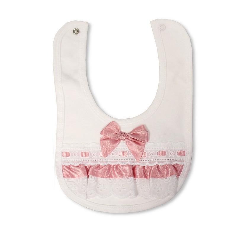 Baby Lace Bibs with Popper - Multiple Colours 7 Baby Lace Bibs with Popper – Multiple Colours — gallery image 7