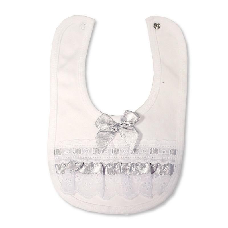 Baby Lace Bibs with Popper - Multiple Colours 8 Baby Lace Bibs with Popper – Multiple Colours — gallery image 8